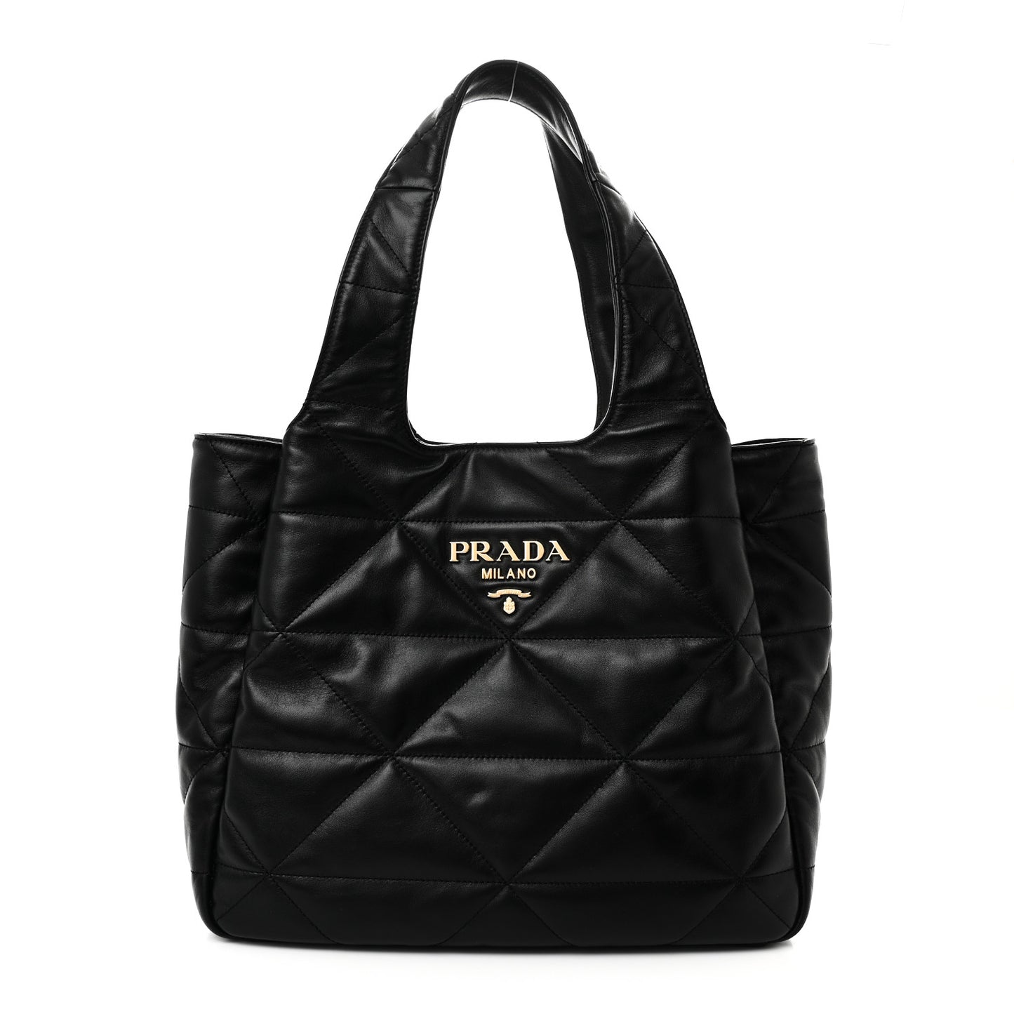 Nappa Quilted Medium Dynamique Tote Black