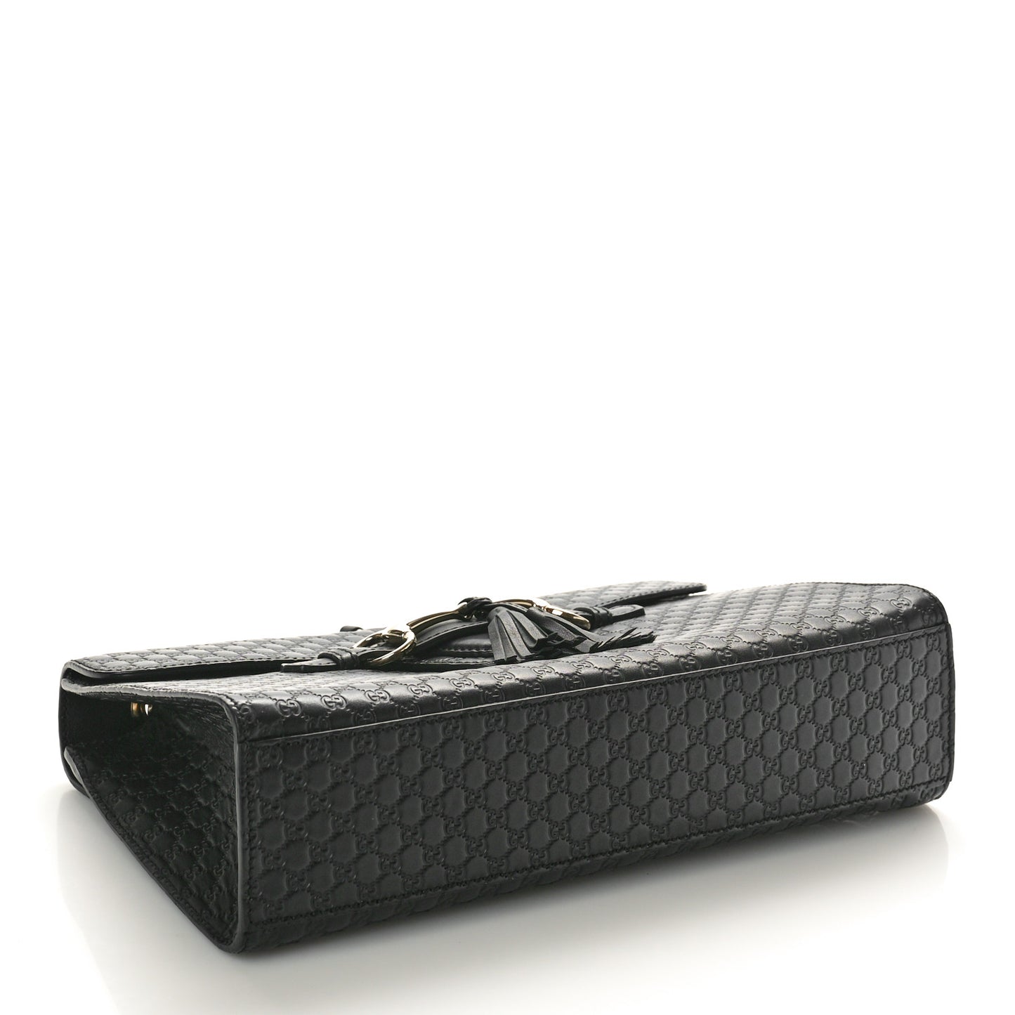 Microguccissima Medium Emily Chain Shoulder Bag Black