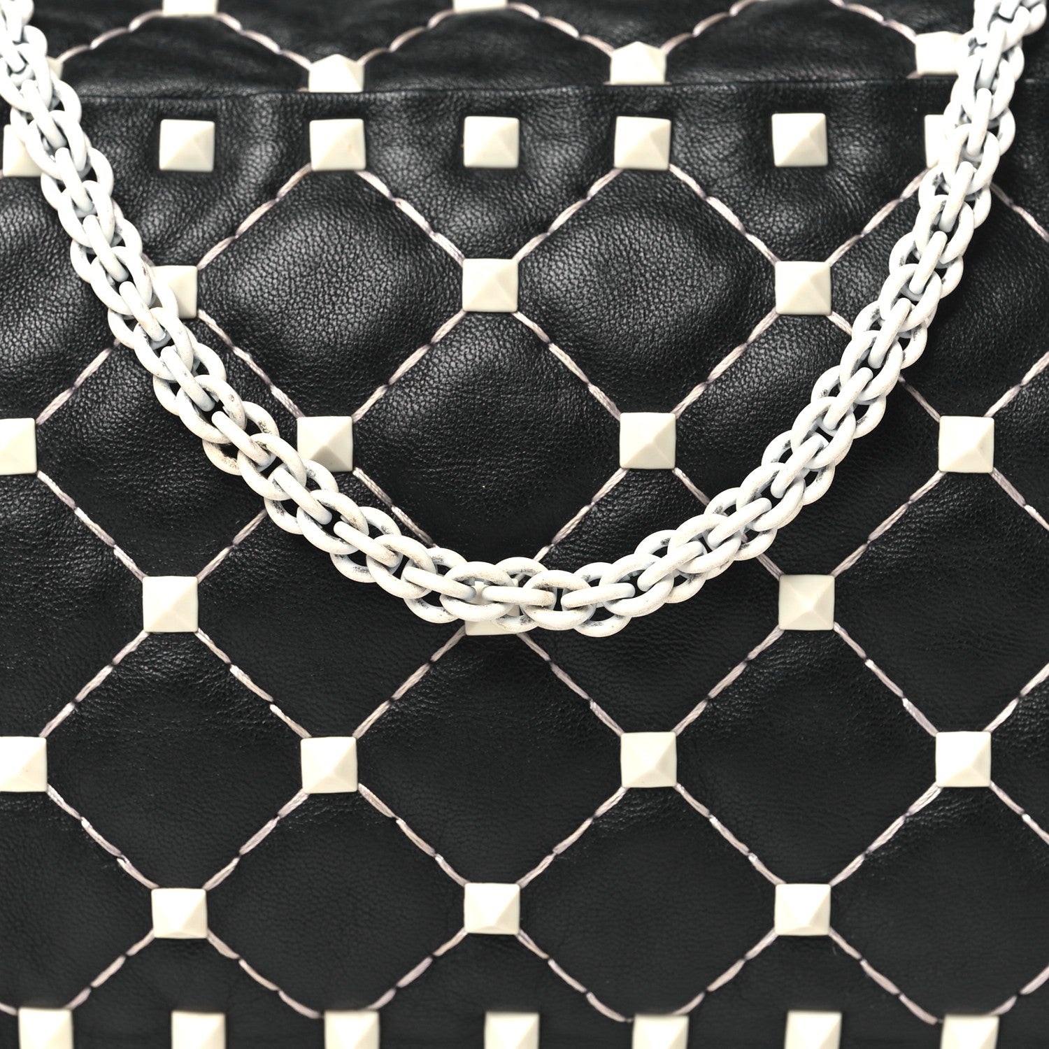 Valentino Garavani Lambskin Free Rockstud Spike Camera Bag Black 7 of 10