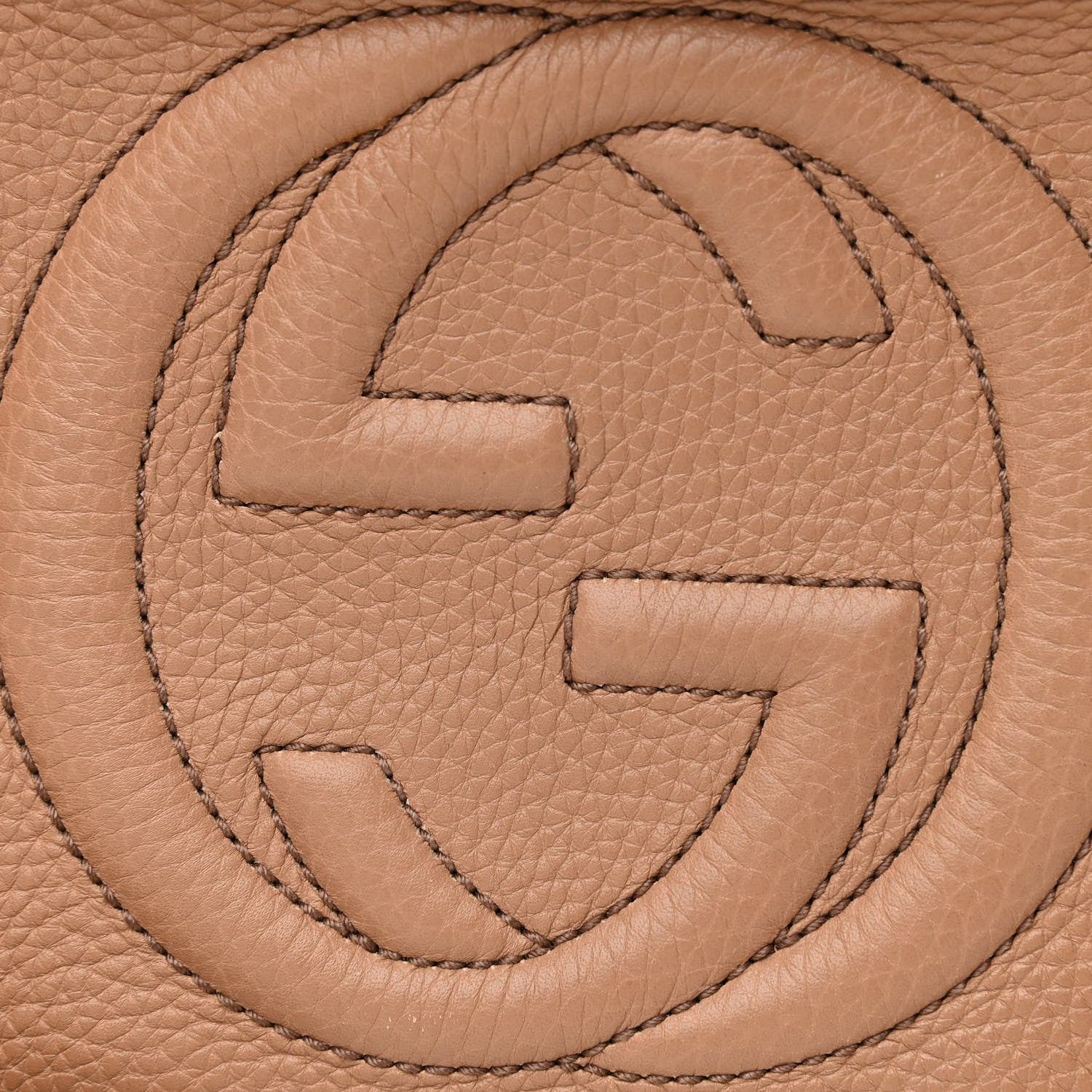 Gucci Pebbled Calfskin Small Soho Disco Bag Camelia 10 of 11