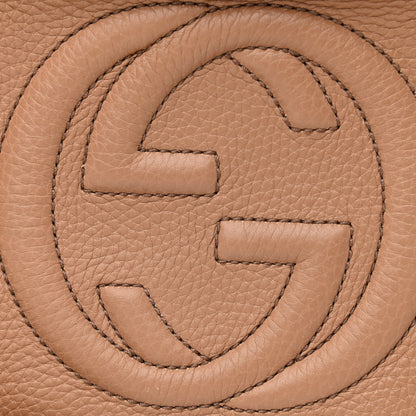 Gucci Pebbled Calfskin Small Soho Disco Bag Camelia 10 of 11