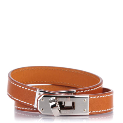 Hermes Barenia Kelly Double Tour Bracelet M Fauve 1 of 6