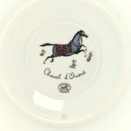 Hermes Porcelain Cheval d'Orient Tea Cup and Saucer Set of 2 10 of 11