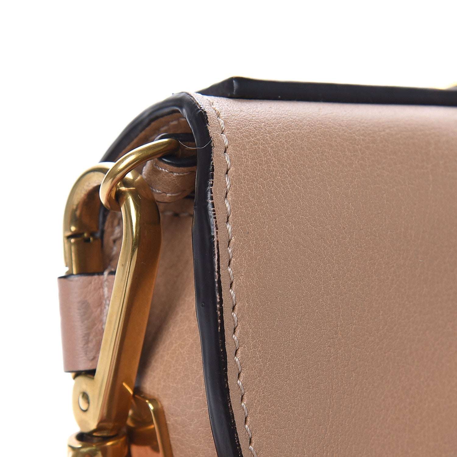 Chloe Calfskin Small Nile Bracelet Minaudiere Bag Biscotti Beige 10 of 14