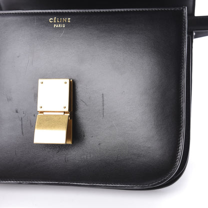 Celine Box Calfskin Medium Classic Box Flap Bag Black 13 of 17