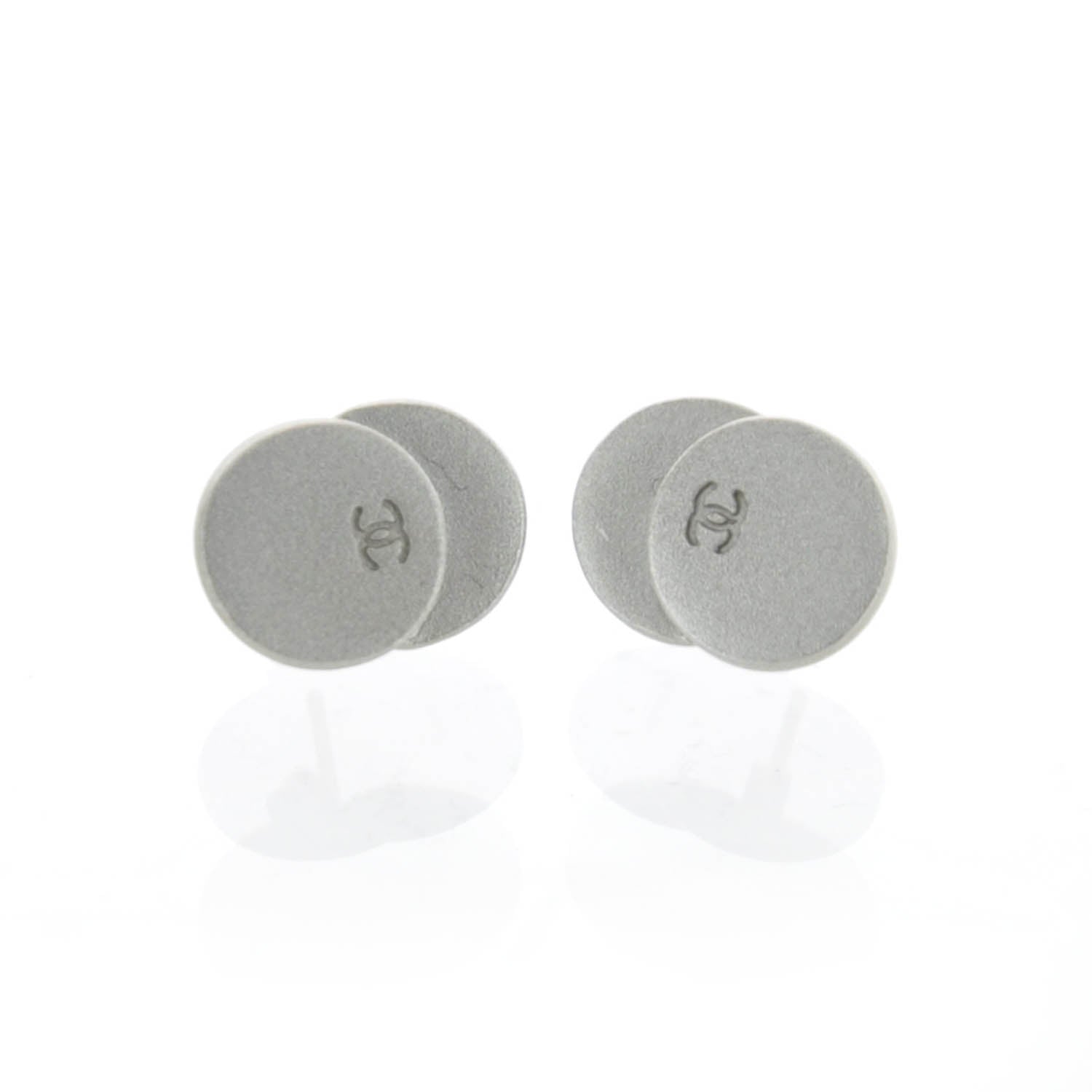 Chanel CC Disc Earrings 1 of 3