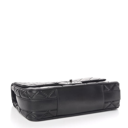 Chanel Lambskin Quilted Jumbo Easy Carry Flap Black 4 of 13