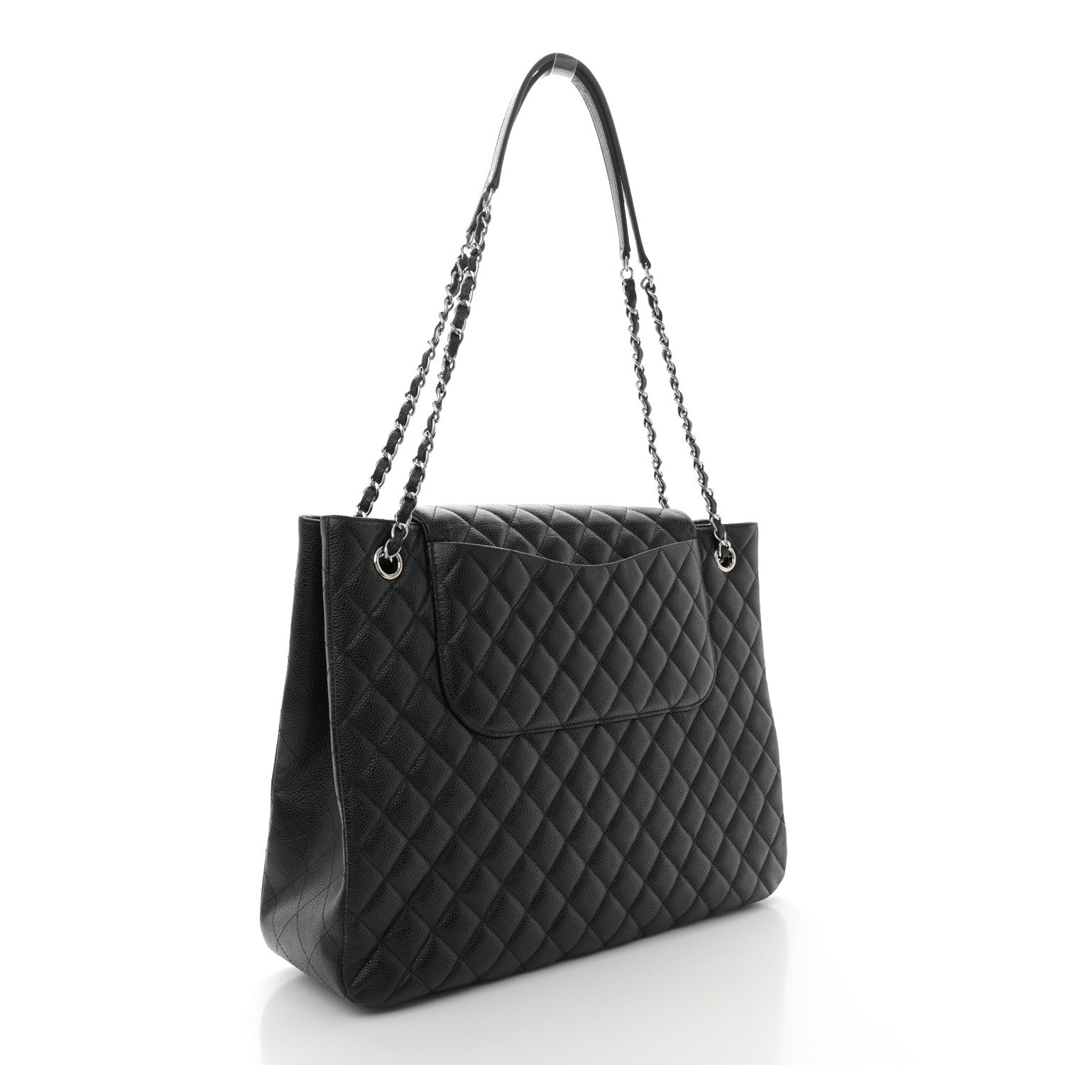Chanel Caviar Quilted Flap Tote Black 3 of 10