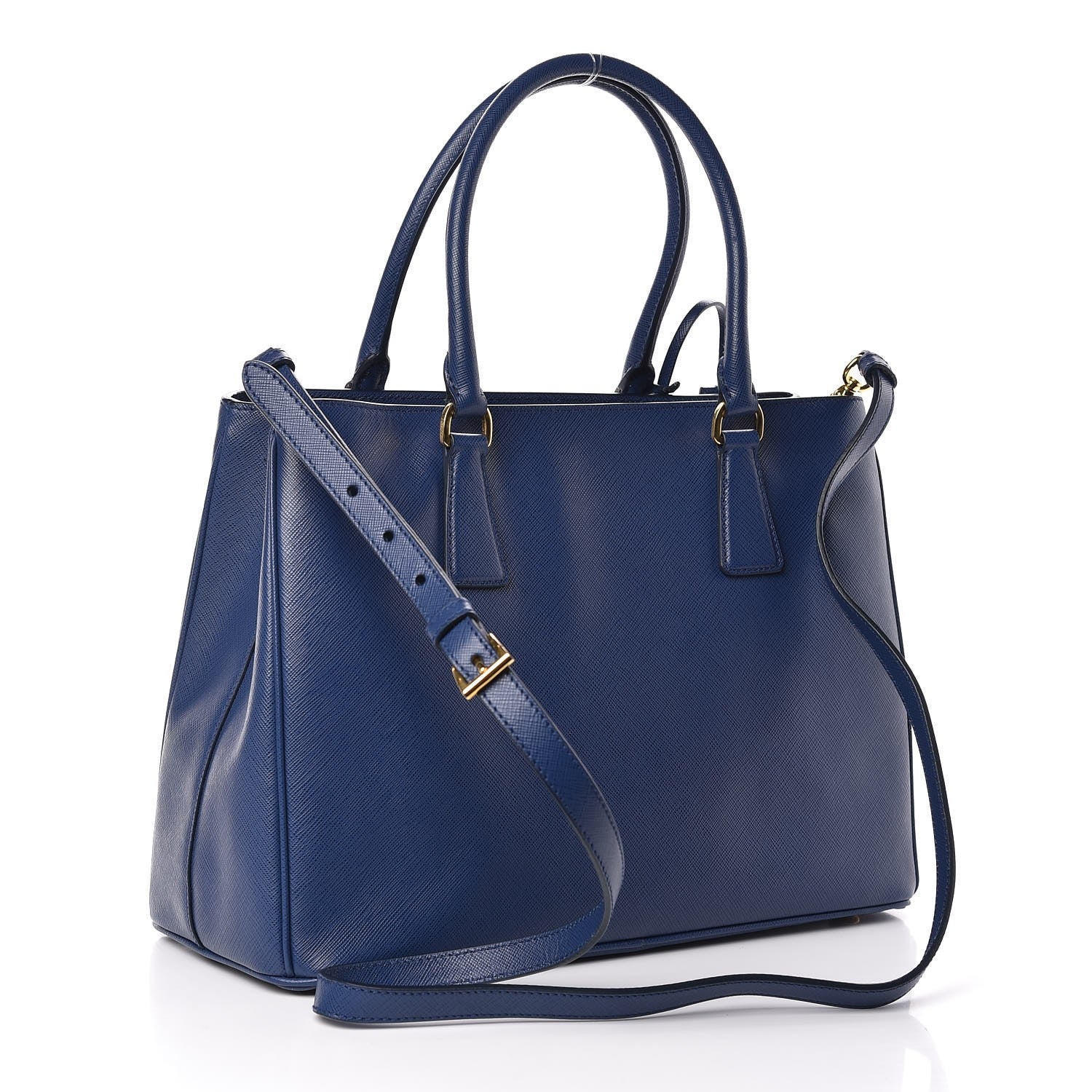 Prada Saffiano Lux Medium Tote Bluette 4 of 9