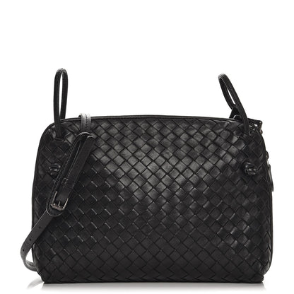 Bottega Veneta Nappa Intrecciato Pillow Crossbody Messenger Nero Black 1 of 12