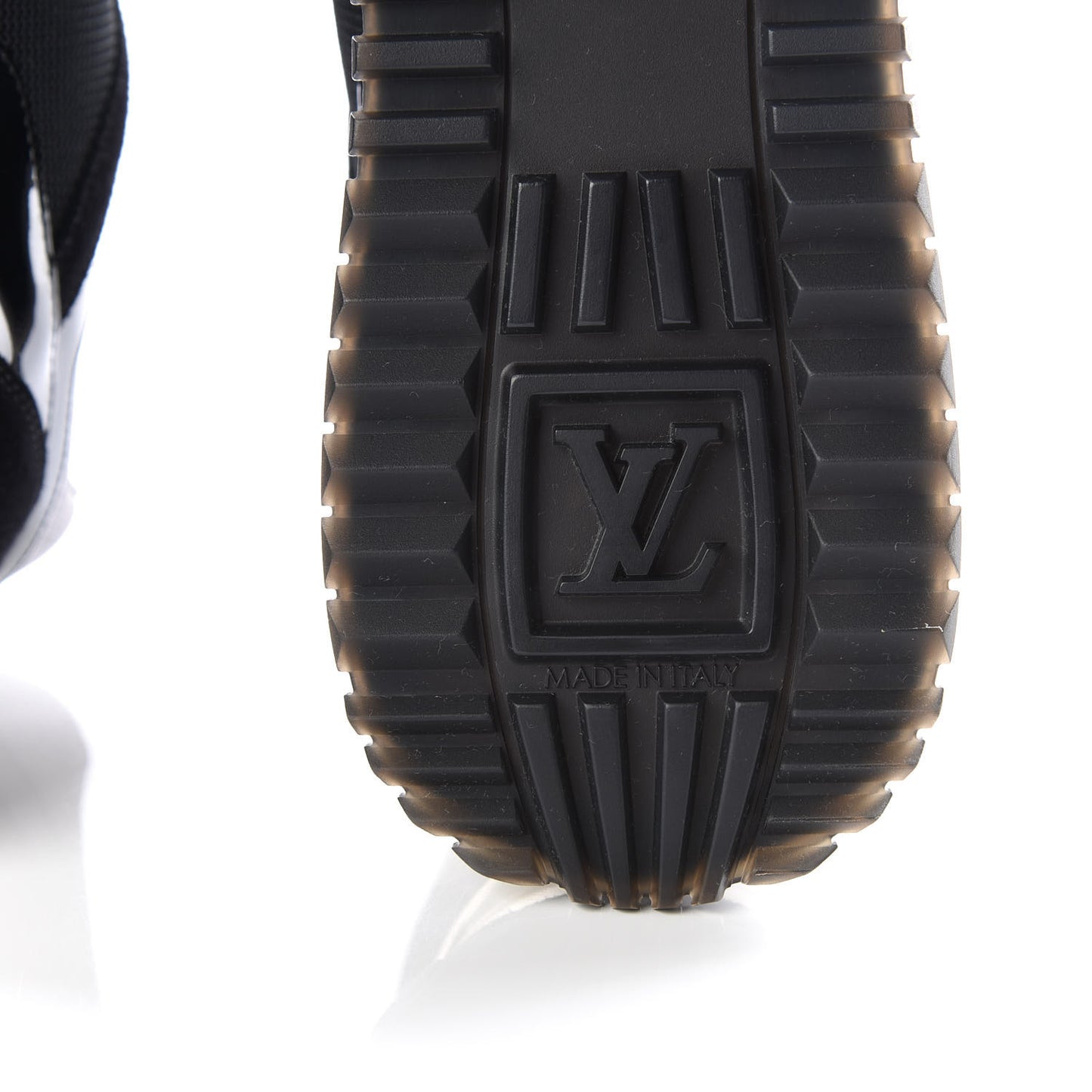 Suede Monogram Run Away Sneakers 37.5 Black