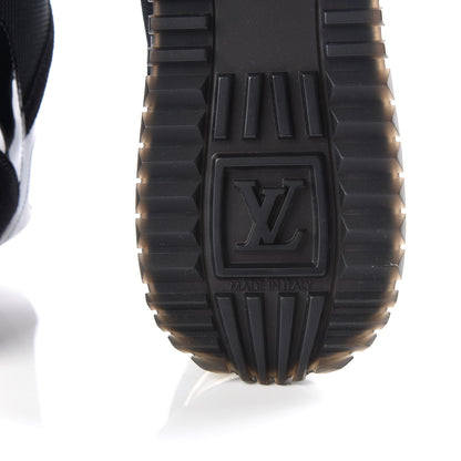 Louis Vuitton Suede Monogram Run Away Sneakers 37.5 Black 6 of 9