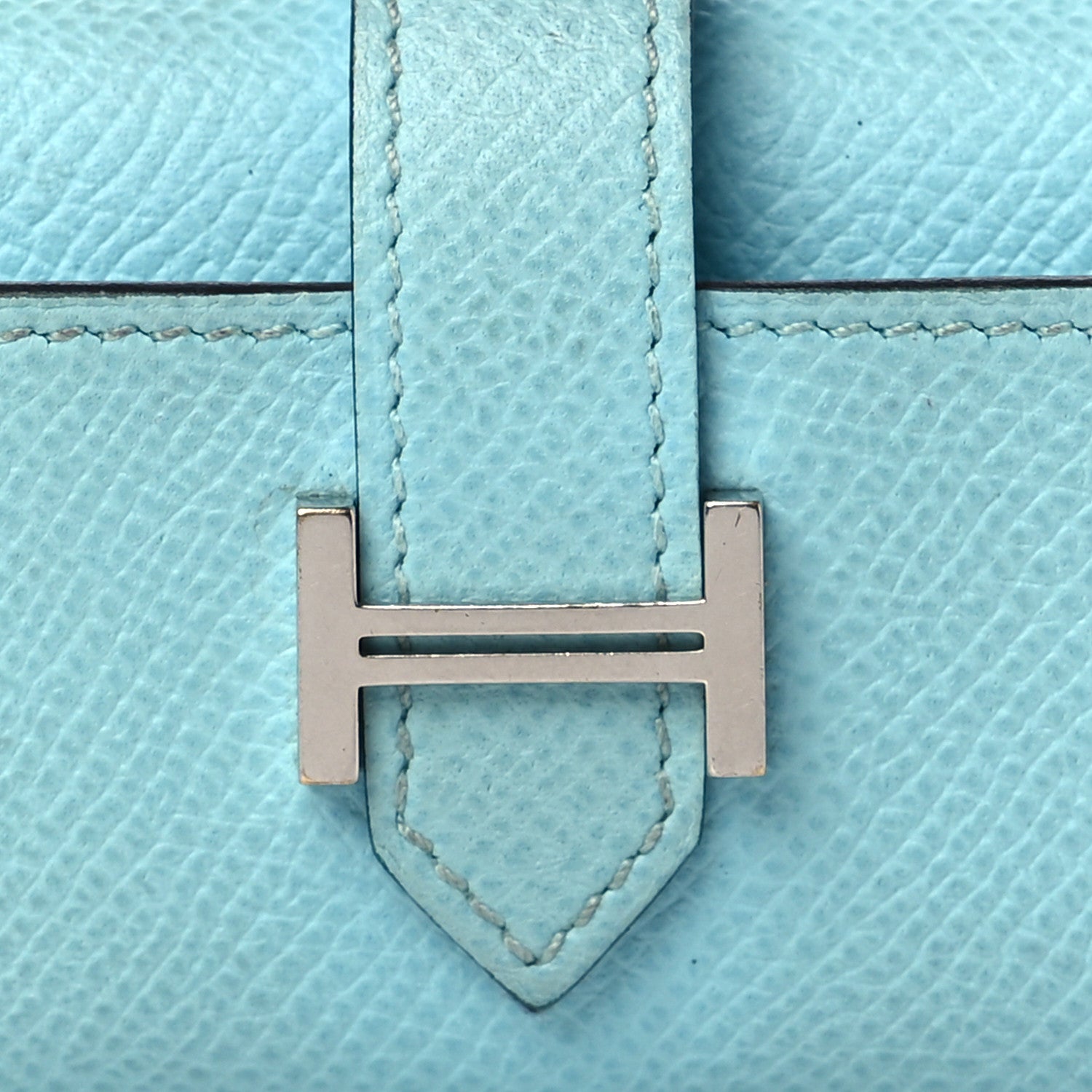 Hermes Epsom Bearn Multicles 4 Key Holder Bleu Atoll 6 of 8
