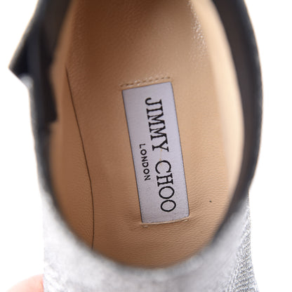 Jimmy Choo Prince Of Stars Fabric Marinda 65 Ankle Booties 37 Silver 7 of 12