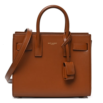 Saint Laurent Calfskin Nano Sac De Jour Brown 1 of 9