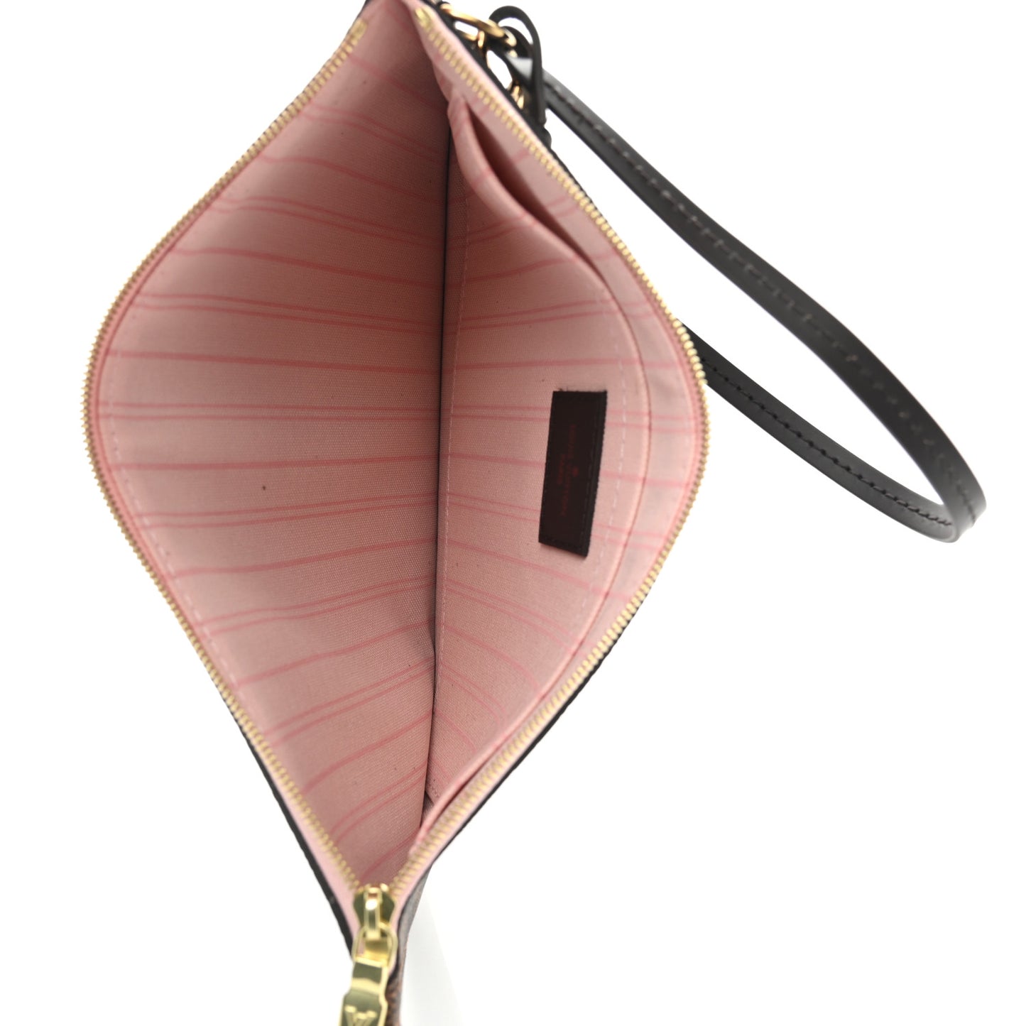 Damier Ebene Neverfull MM GM Pochette Rose Ballerine