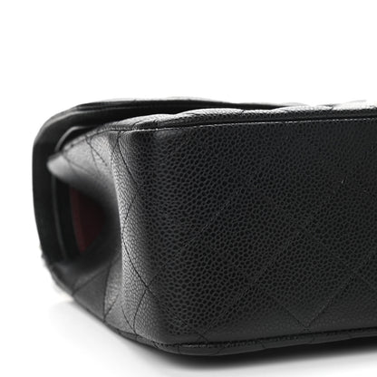 Chanel Caviar Quilted Jumbo Double Flap Black 9 of 11