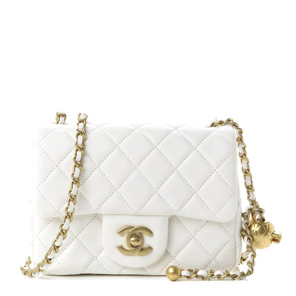 Chanel Lambskin Quilted Mini Pearl Crush Flap White 1 of 10