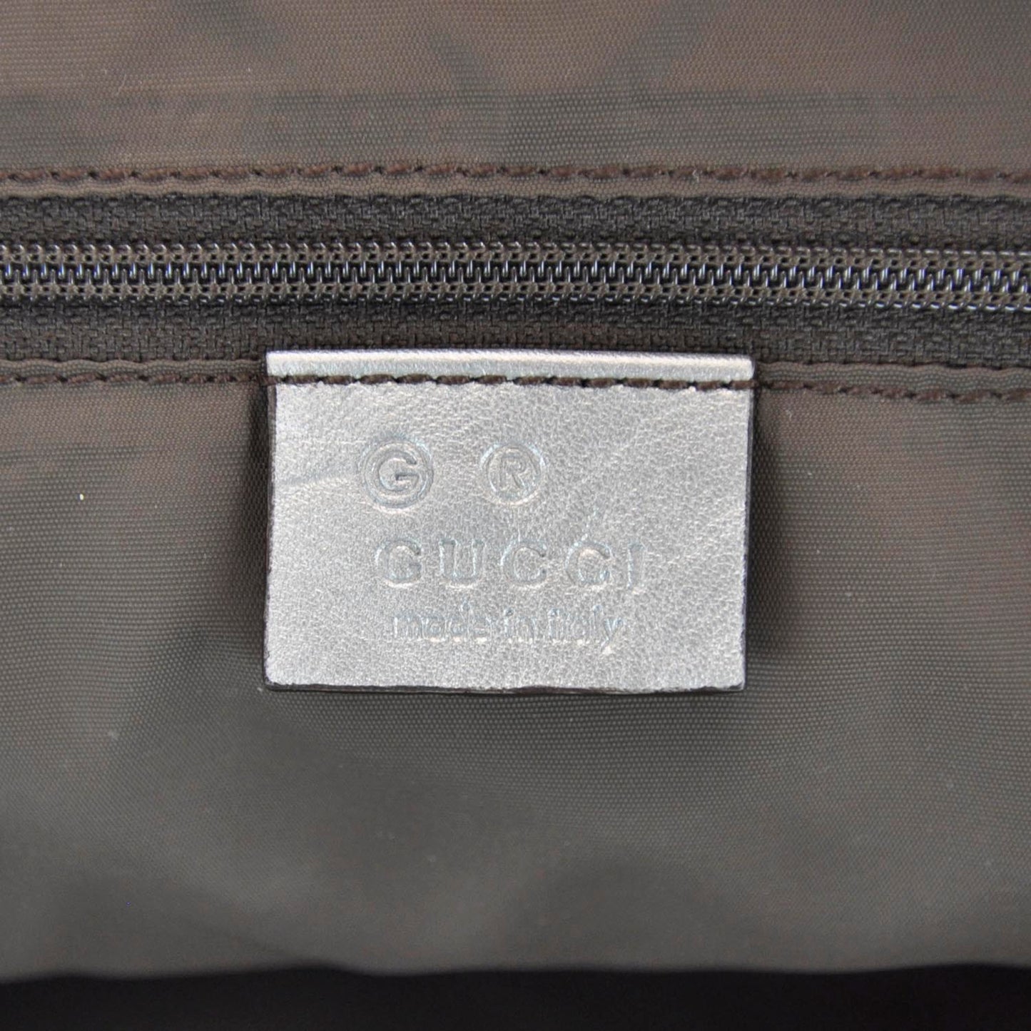 Guccissima Large Tote Silver