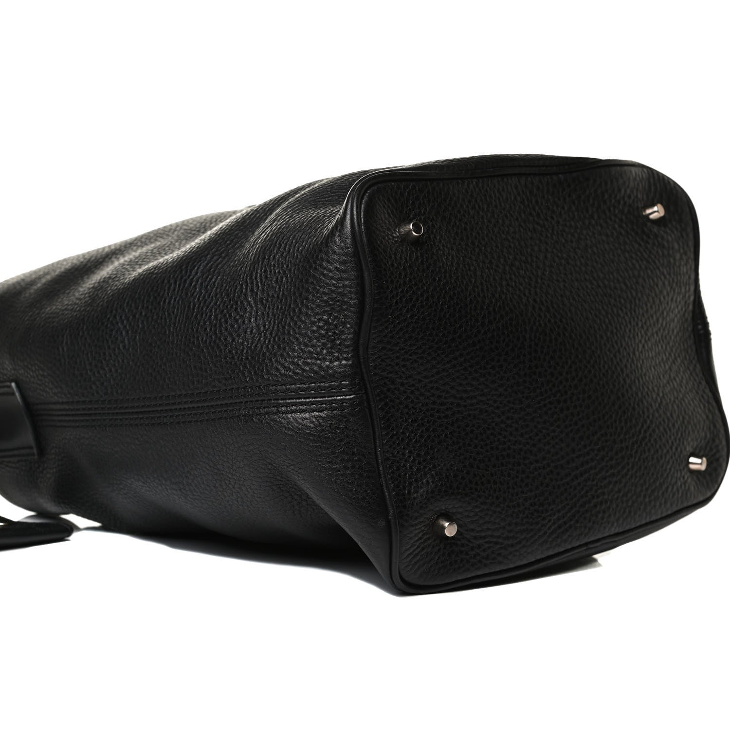 Burberry Grainy Calfskin Medium Check Ashby Hobo Black 9 of 13