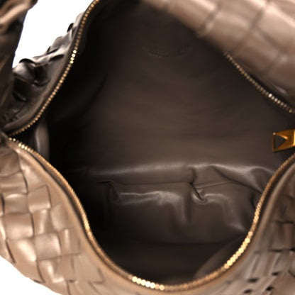 Bottega Veneta Nappa Intrecciato Teen Jodie Hobo Taupe Grey 5 of 11