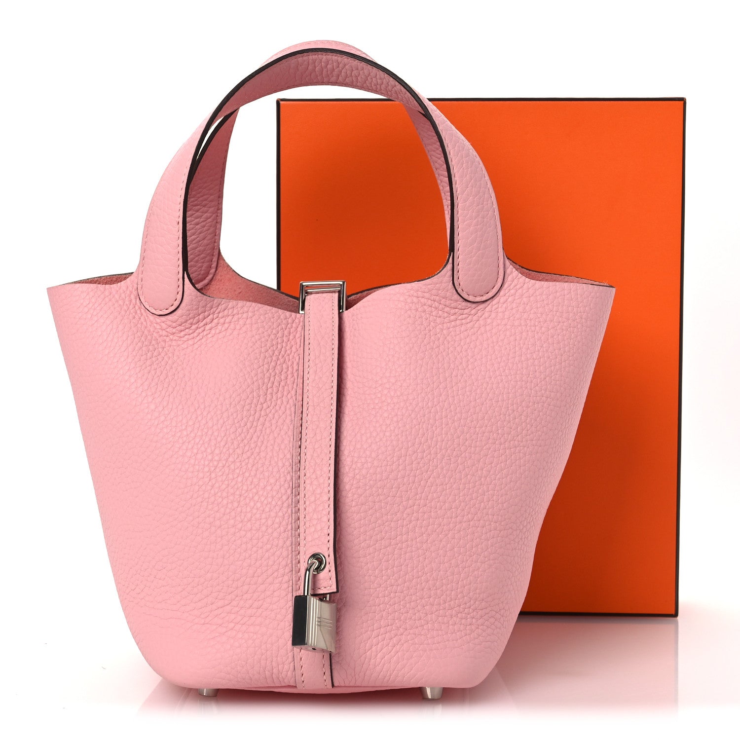 Hermes Taurillon Clemence Picotin Lock 18 PM Rose Sakura 12 of 12