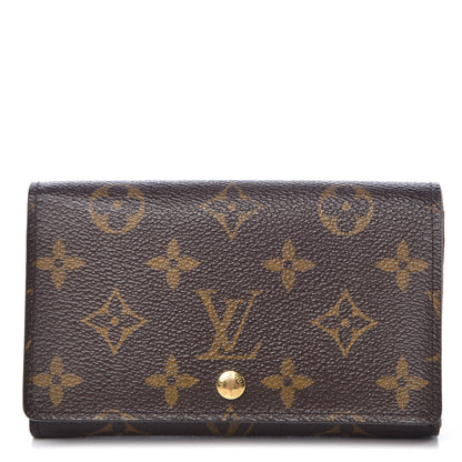 Louis Vuitton Monogram Porte-Monnaie Tresor Wallet 1 of 8