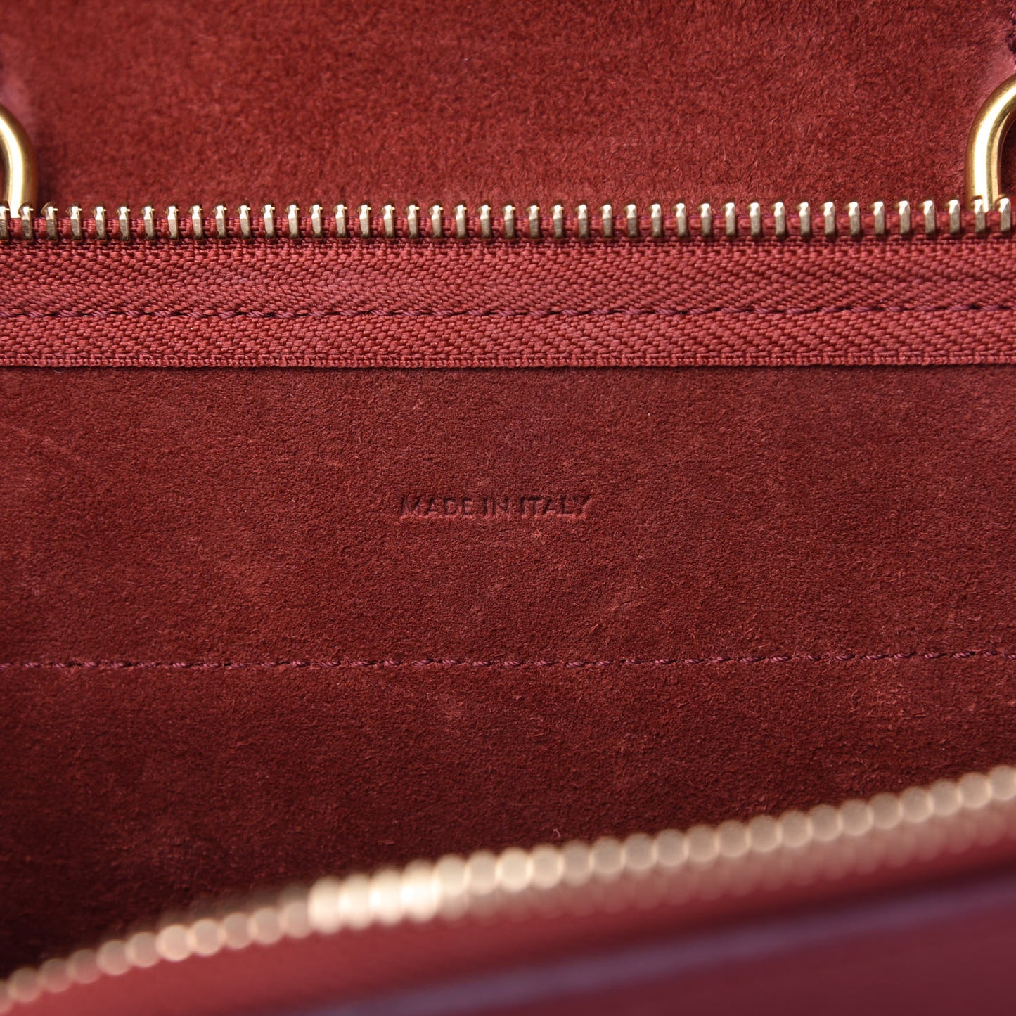 Grained Calfskin Nano Belt Bag Ruby