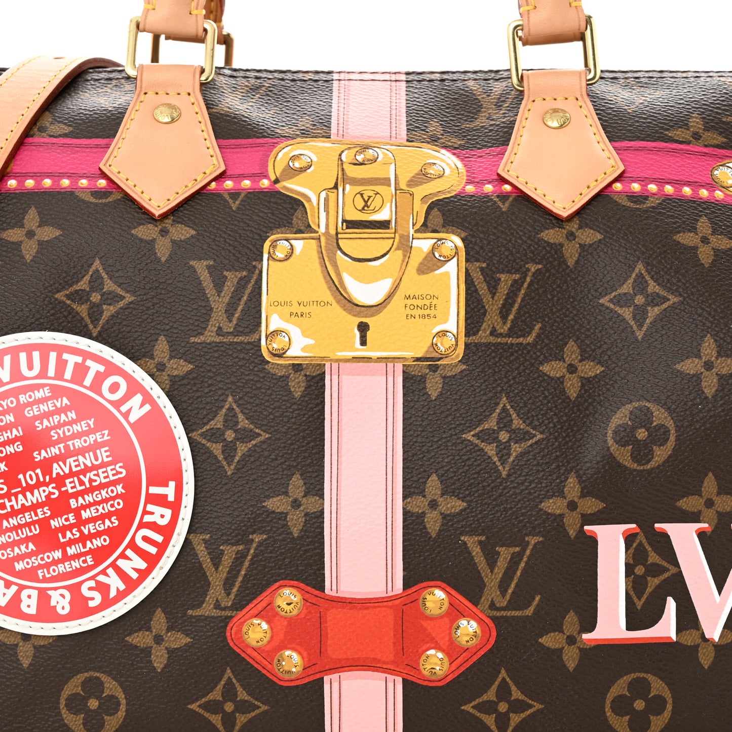 Monogram Summer Trunks Speedy Bandouliere 30
