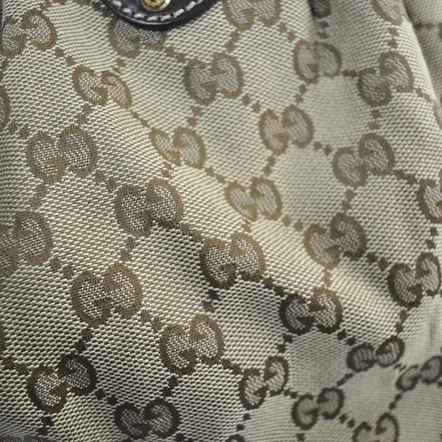 Monogram Studded Pelham Tote Dark Brown