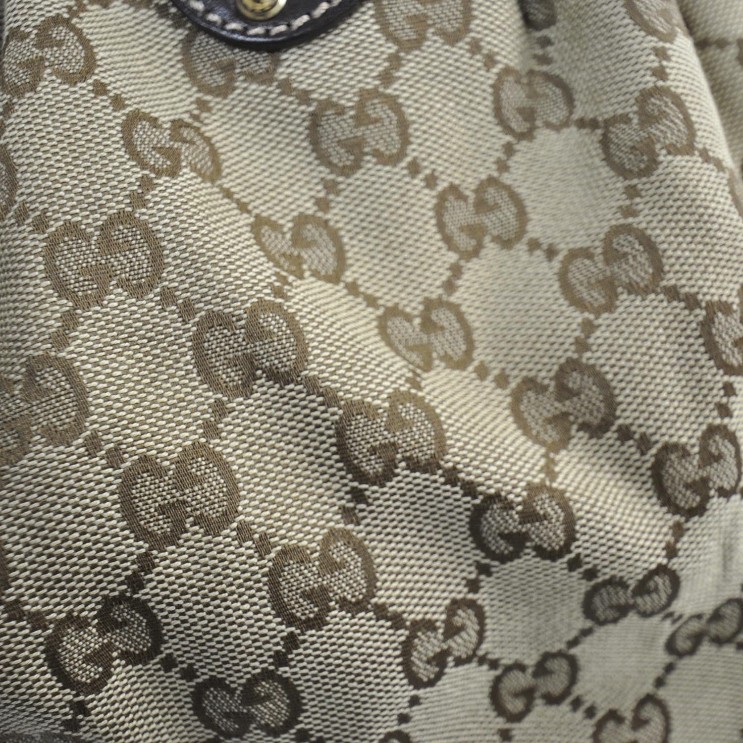 Gucci Monogram Studded Pelham Tote Dark Brown 9 of 9