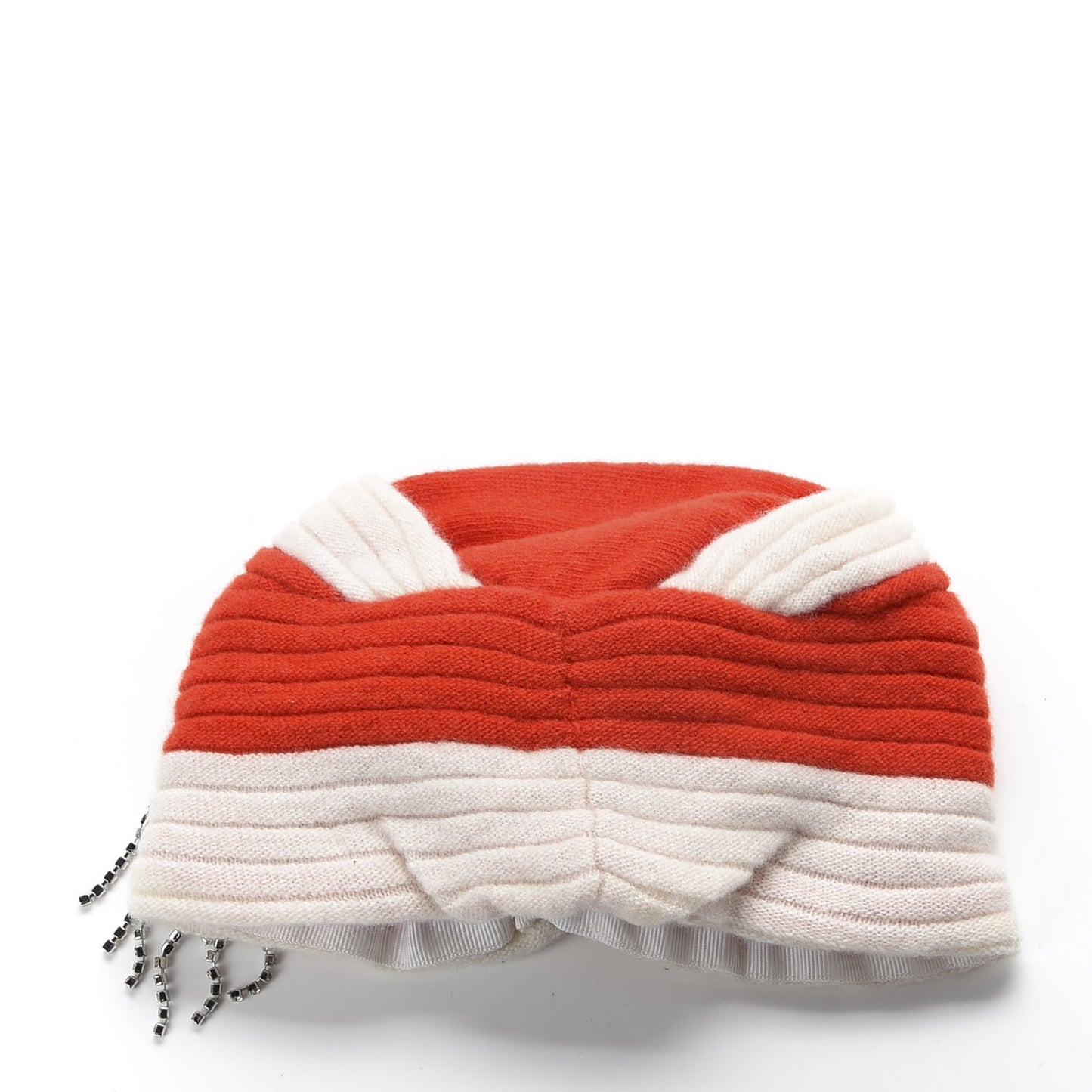 Wool Crystal Joan Headband S Red White