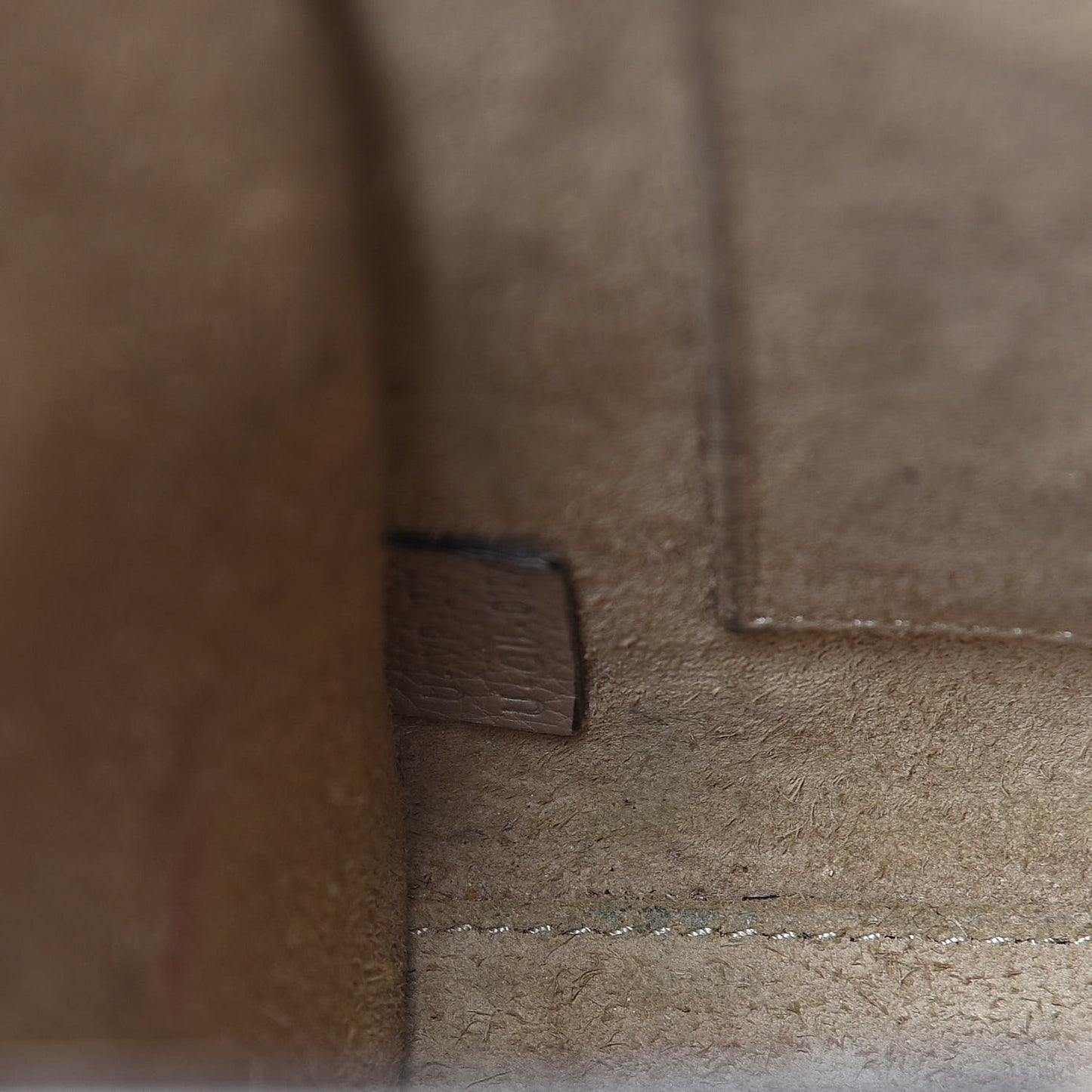 Drummed Calfskin Nano Luggage Dune