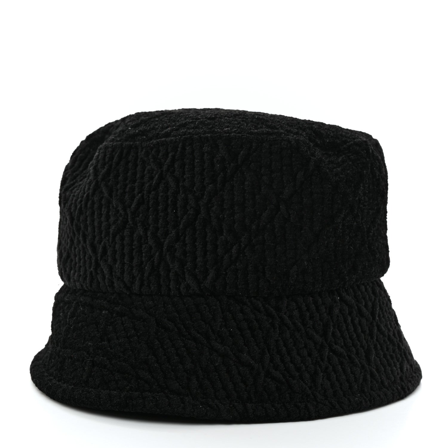 Chanel Viscose Silk Quilted CC Bucket Hat M Black 5 of 9