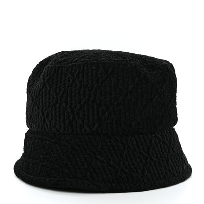 Chanel Viscose Silk Quilted CC Bucket Hat M Black 5 of 9