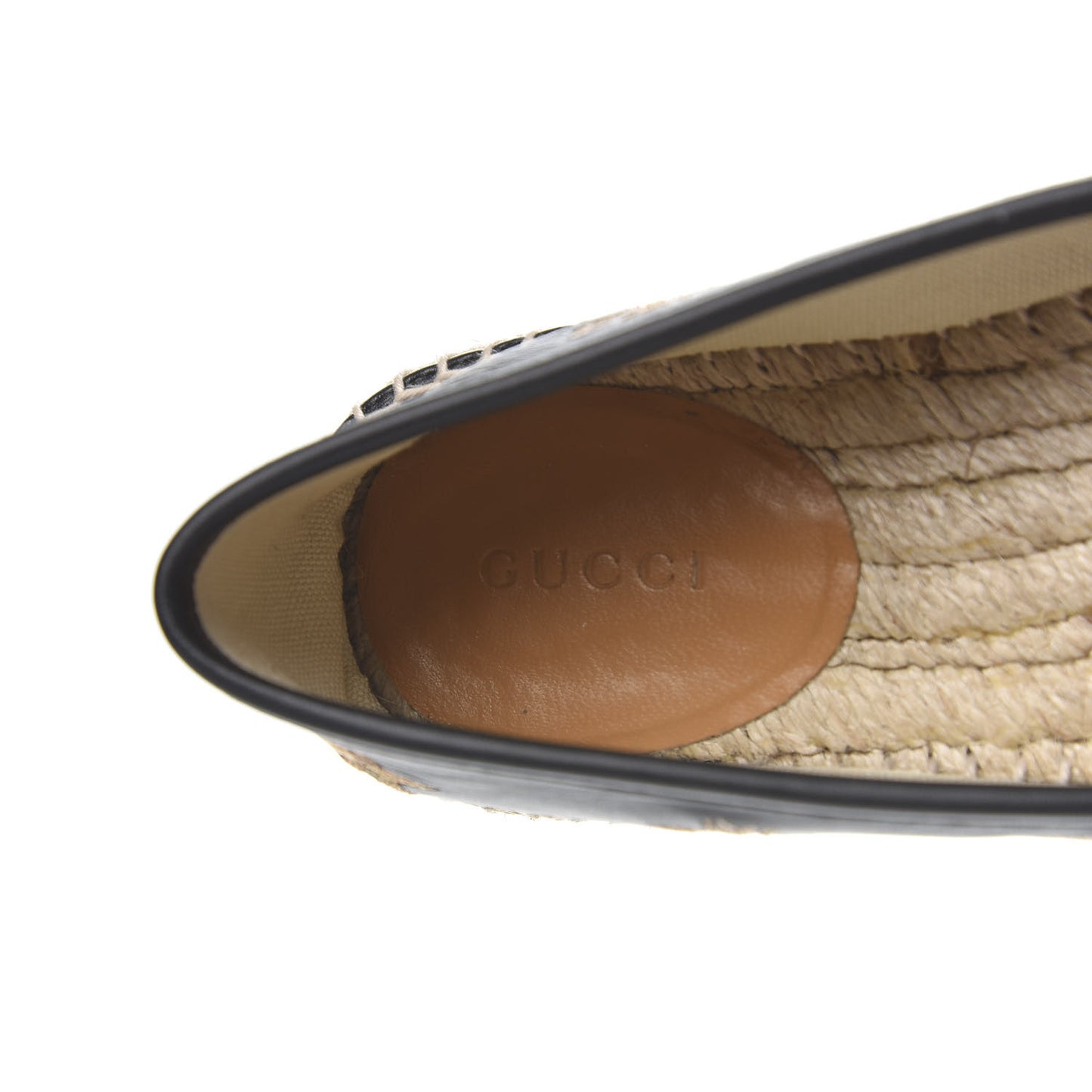 Calfskin Bee Star Embroidered Espadrilles 36 Black