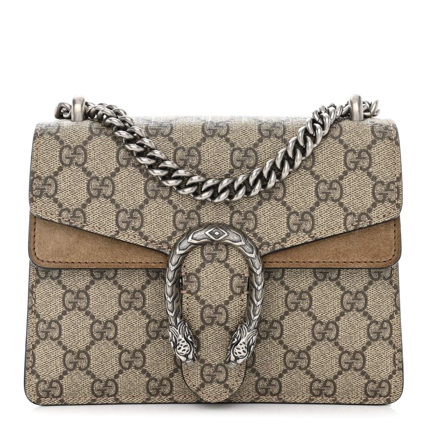 GG Supreme Monogram Mini Dionysus Shoulder Bag Taupe