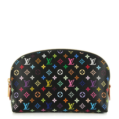 Louis Vuitton Monogram Multicolor Cosmetic Pouch Black Grenade 1 of 7