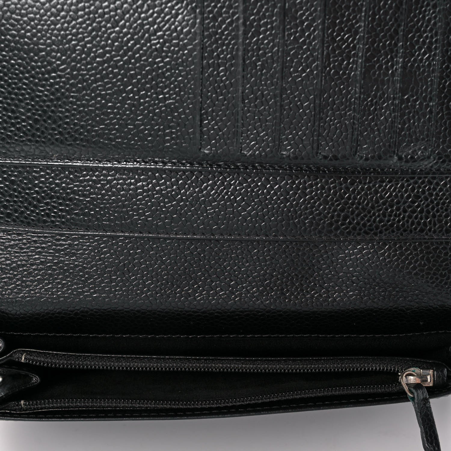 Chanel Caviar Timeless CC Yen Wallet Black 6 of 10