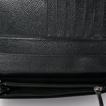 Chanel Caviar Timeless CC Yen Wallet Black 6 of 10