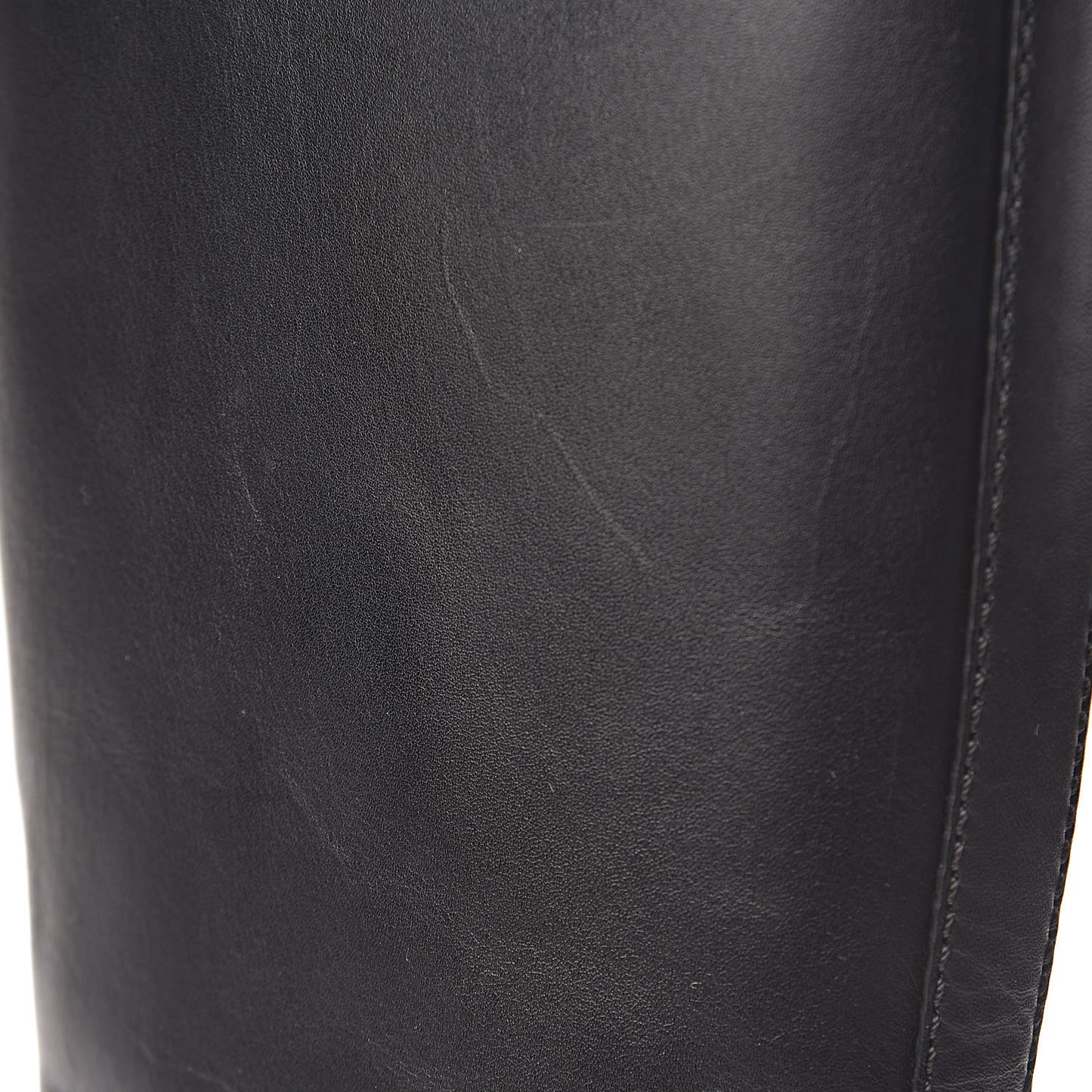 Calfskin Knee High Boots 41 Black