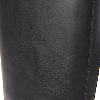 Chanel Calfskin Knee High Boots 41 Black 7 of 11