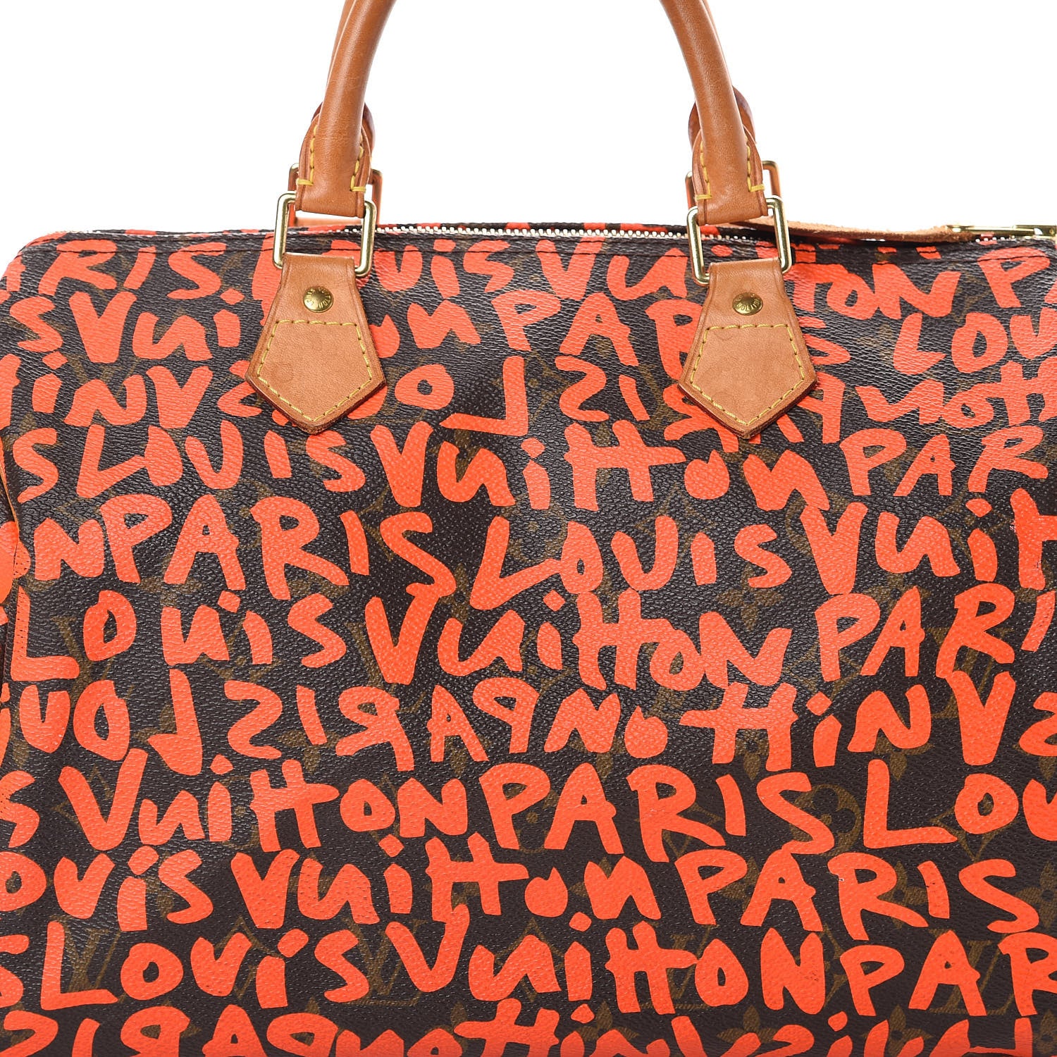 Louis Vuitton Monogram Graffiti Speedy 30 Orange 9 of 23