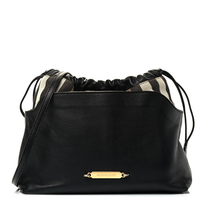 Burberry Calfskin House Check Little Crush Black 1 of 7