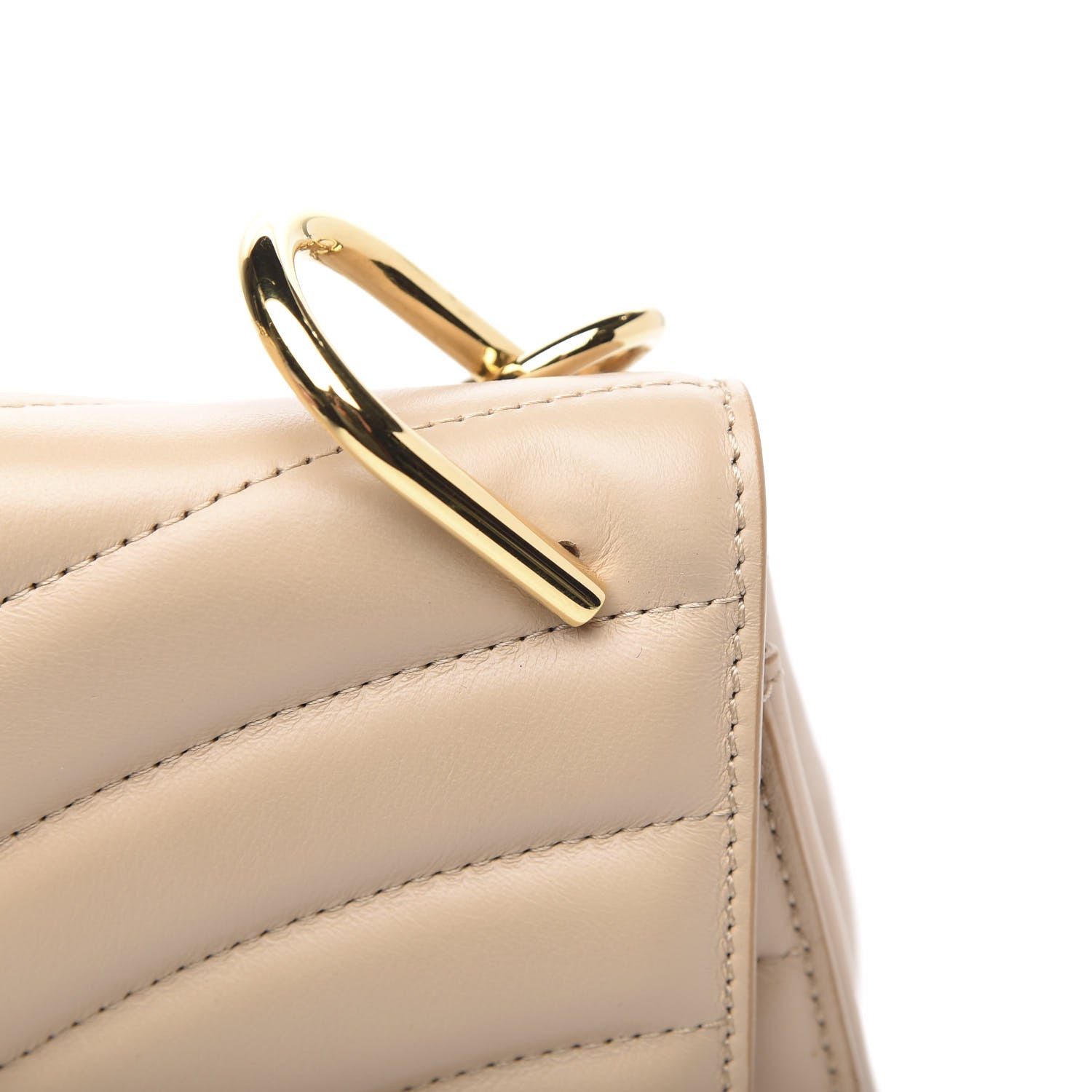 Chloe Calfskin Quilted Mini Drew Bijou Shoulder Bag Pearl Beige 10 of 11