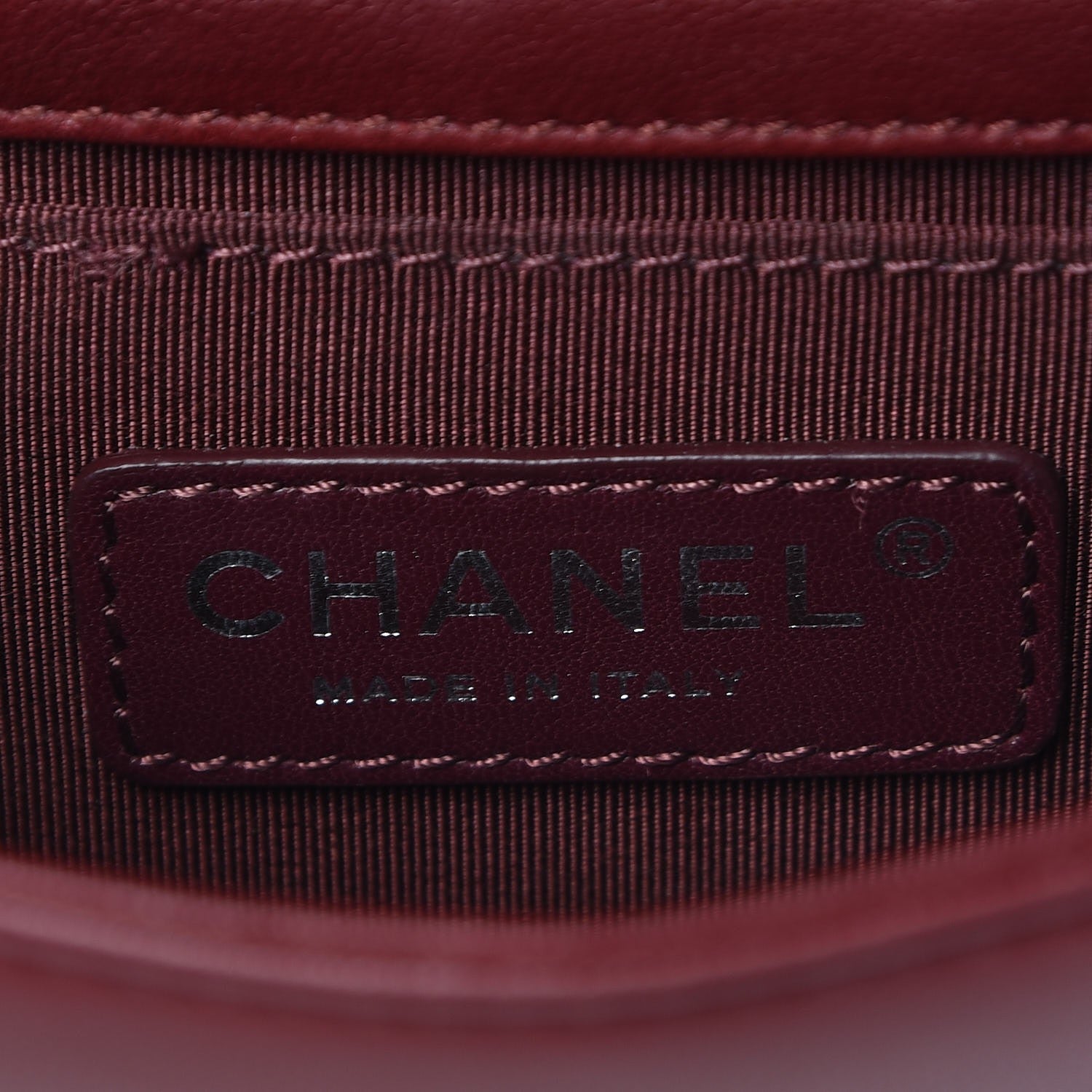 Chanel Lambskin Plexiglass Boy Brick Burgundy 6 of 7