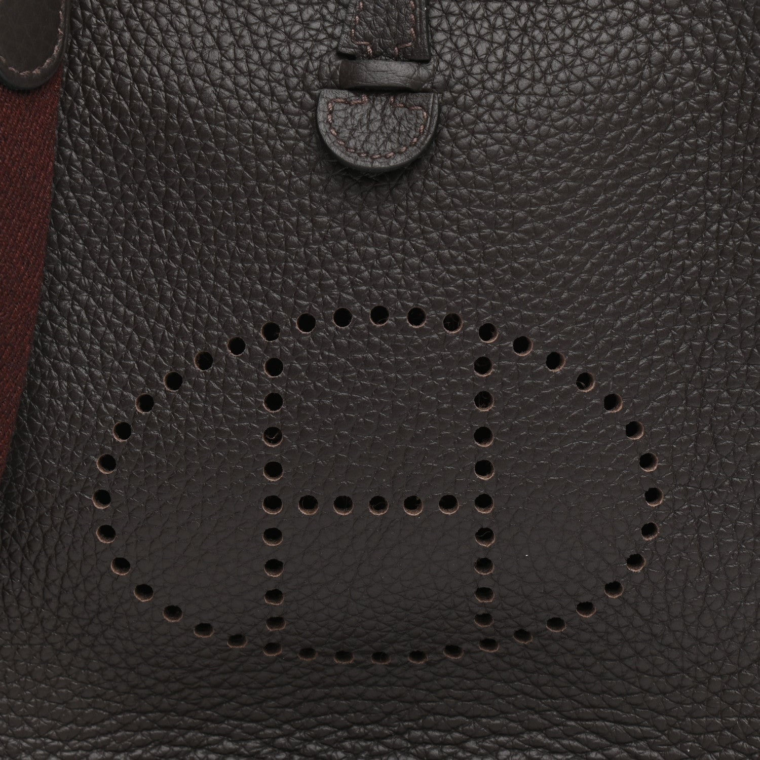 Hermes Taurillon Clemence Evelyne TPM Chocolate 15 of 21