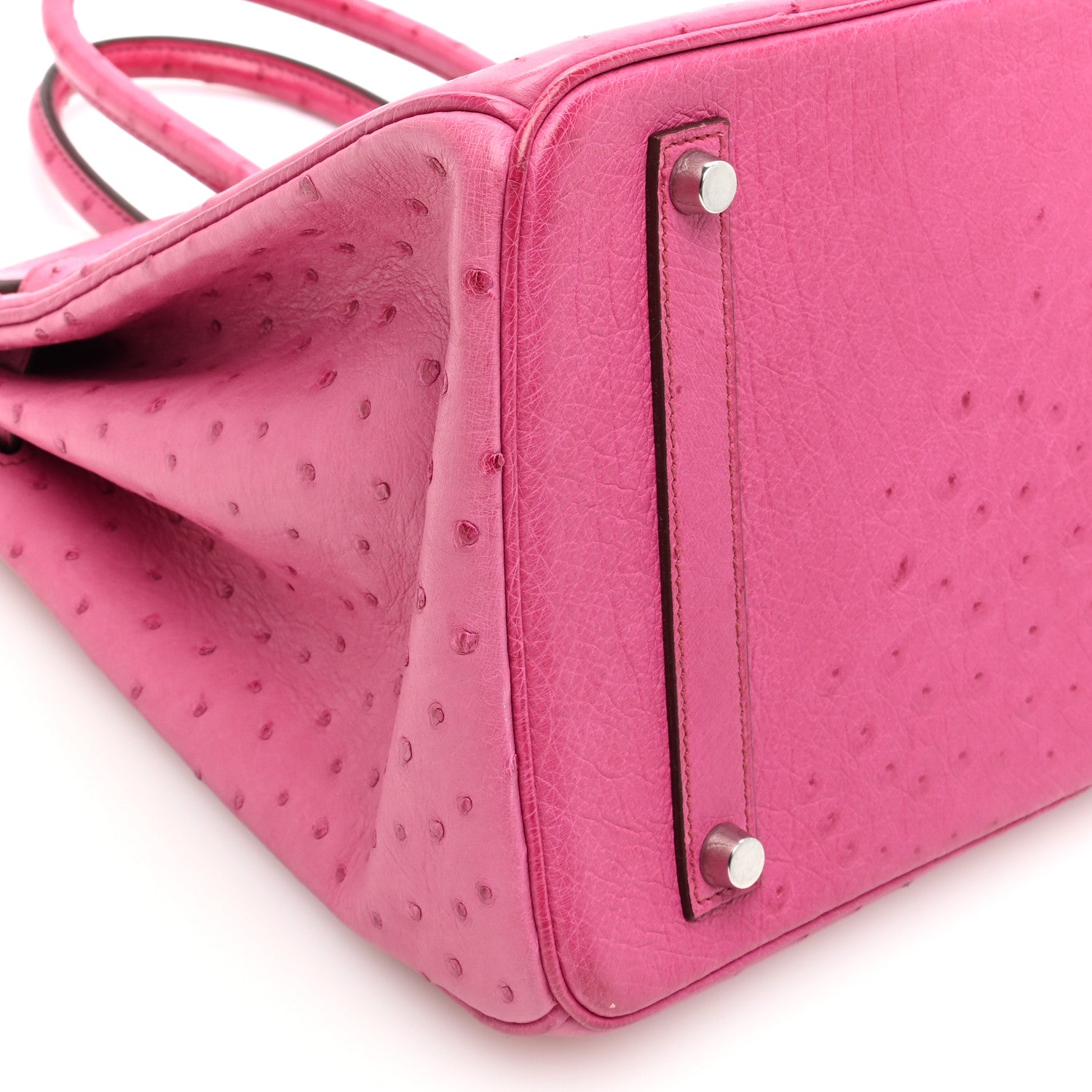 Hermes Ostrich Birkin 35 Fuchsia 9 of 13