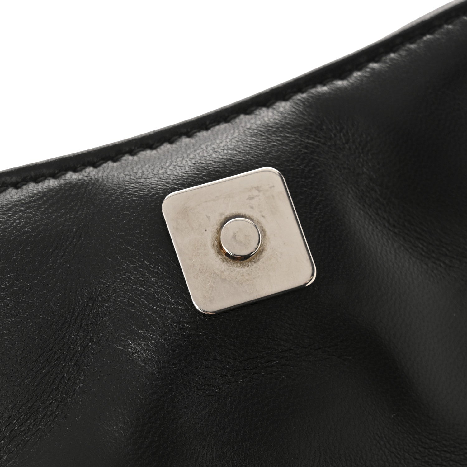 Gucci Nappa Vertical Matelasse Small Maxi Horsebit Chain Shoulder Bag Black 12 of 13