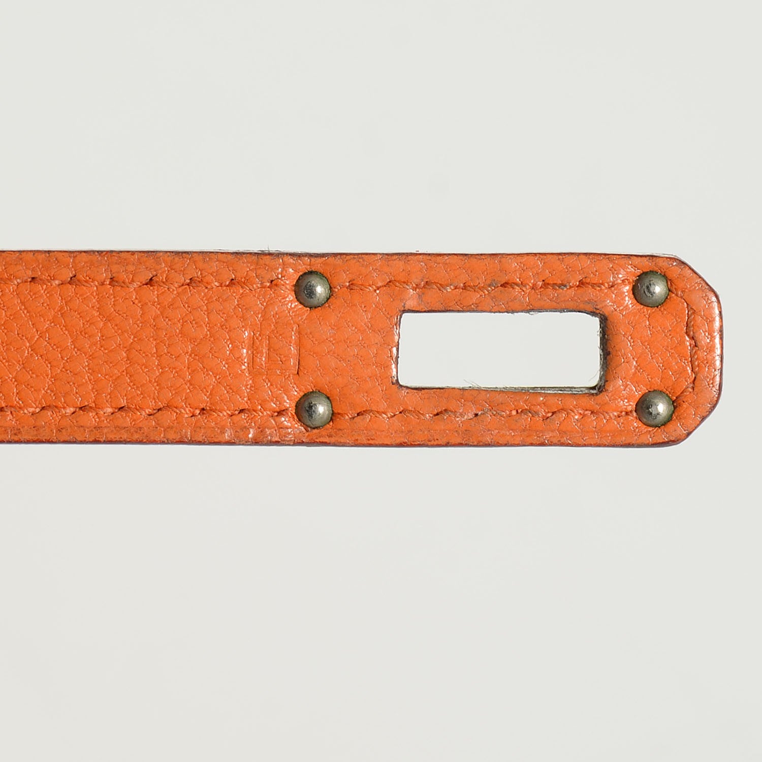 Hermes Chevre Mysore Kelly Longue Wallet Orange 6 of 14